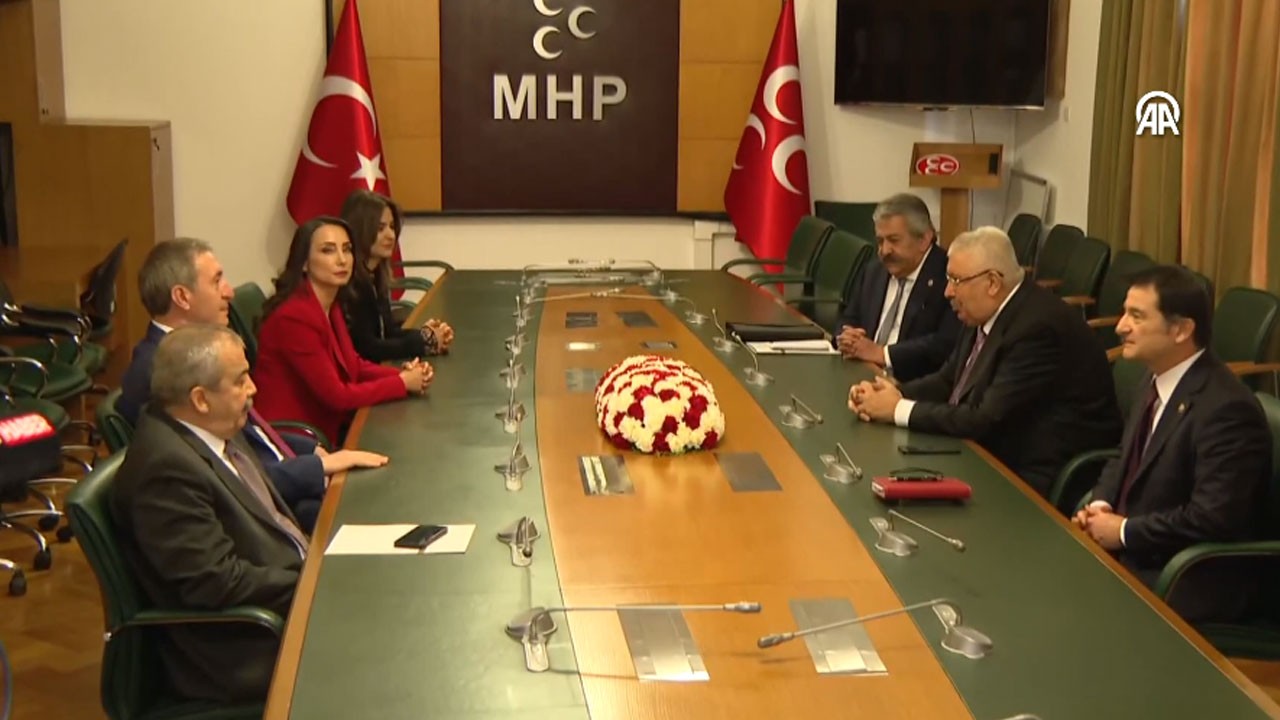DEM'le görüşme sonrası MHP'den tek cümlelik açıklama