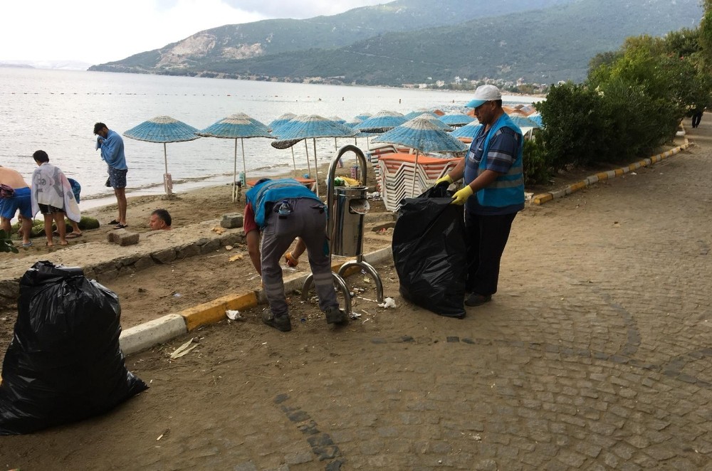 Deniz kıyıları ve yakın alanlar temizlendi 