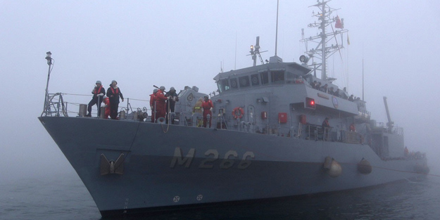 Denizde mayın alarmı! TCG Amasra mayın avlama gemisi bölgeye gönderildi