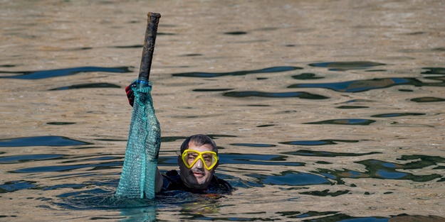 Denizden çıkarıldı: 38 kilogram