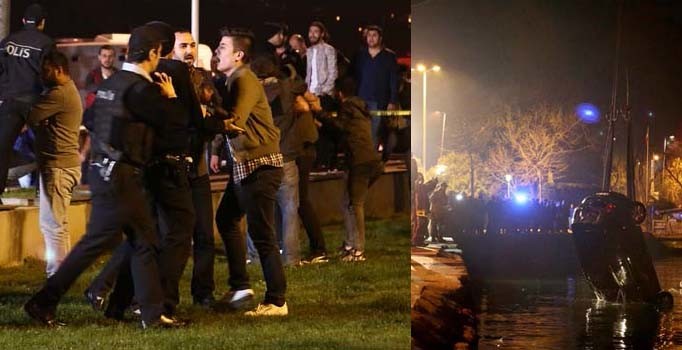 Denize düşen araç 18 saat sonra GPS yardımı ile bulundu