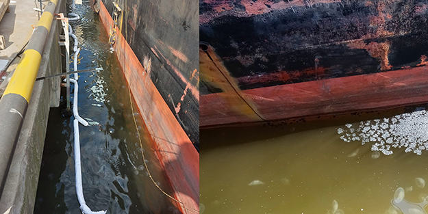 Denizi siyaha bürüyen gemiye rekor ceza!