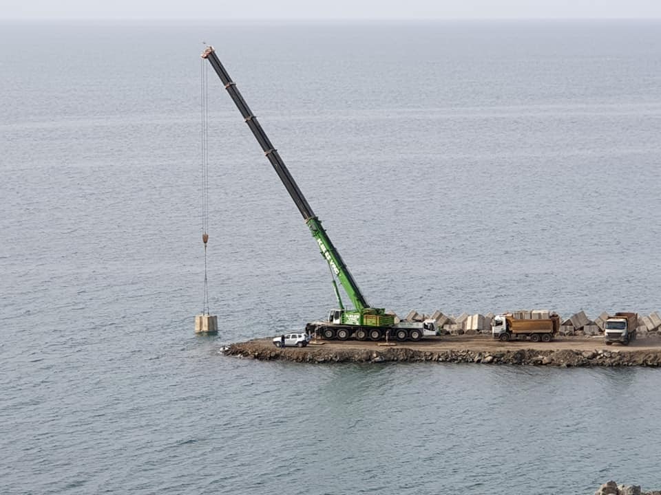Denizkonak Balıkçı Barınağı’nda, yüzde 70 fiziki gerçekleşme tamamlandı 