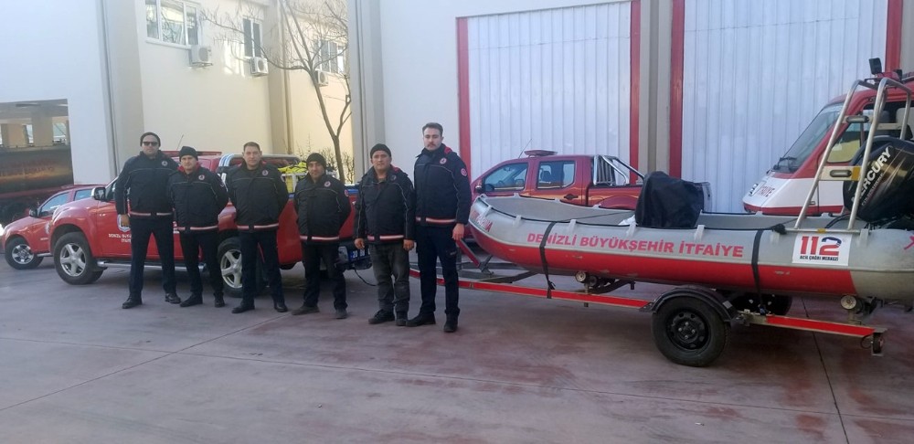 Denizli itfaiye arama kurtarma ekipleri Elazığ deprem bölgesinde 