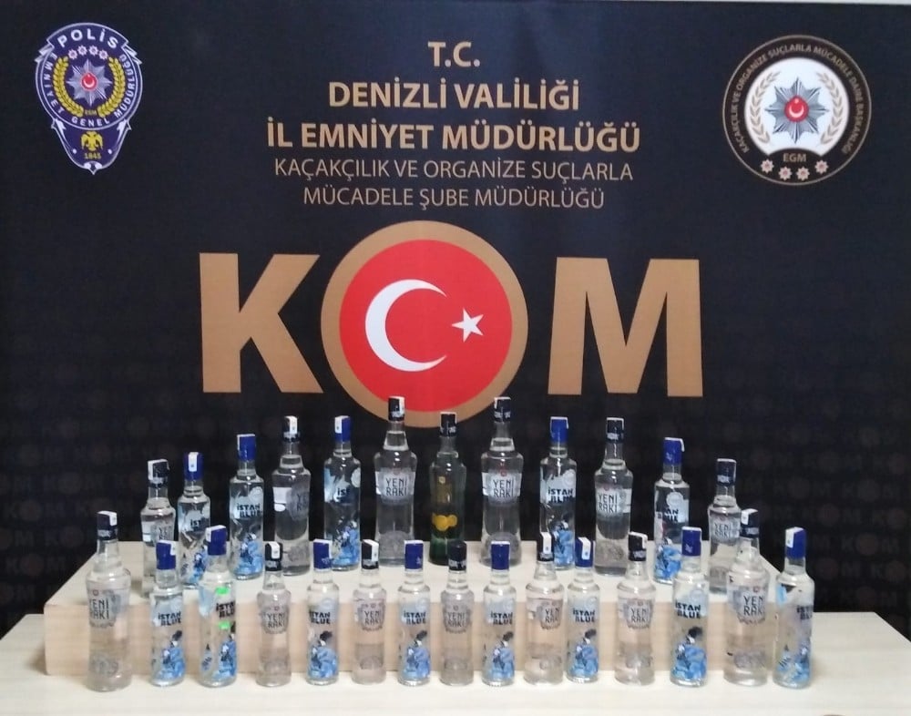 Denizli merkezli 7 ilde ’kaçak içki’ operasyonu: 27 gözaltı 