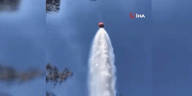 Denizli'de canlı yayında helikopter üzerine su boşalttı! Çığlık çığlığa kaçtı