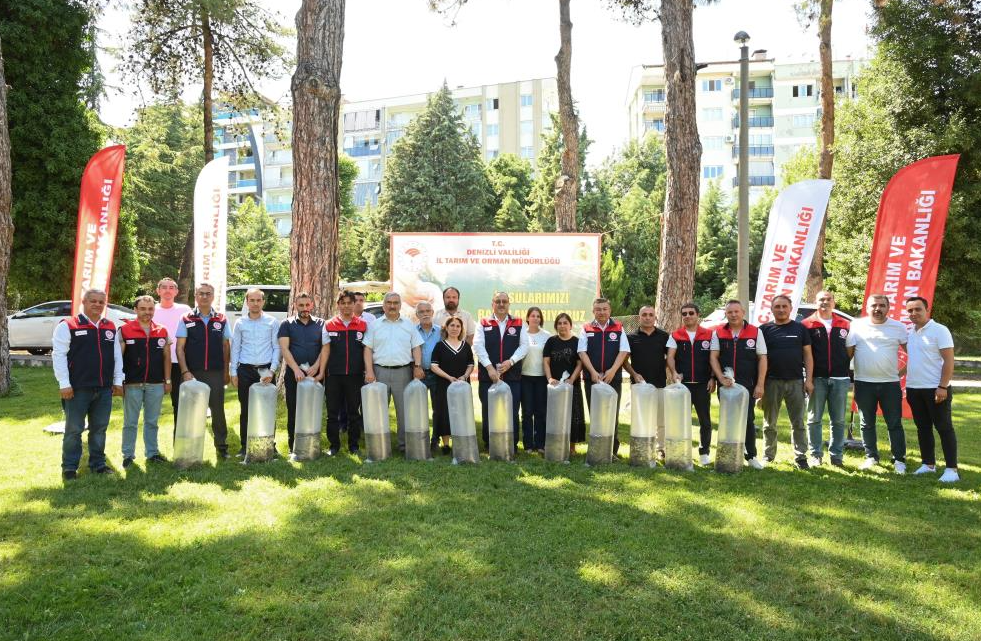 Denizli’de göletlere 1 milyon sazan yavrusu bırakıldı