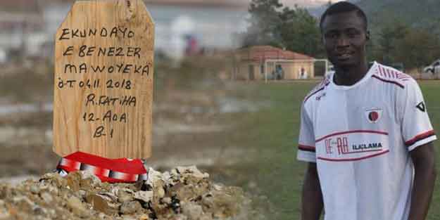 Denizli'de ilginç olay! Hristiyan futbolcunun mezarına 'Ruhuna Fatiha' yazdılar