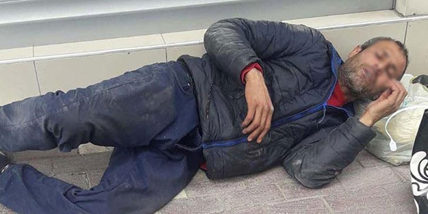 Denizli'de ilginç olay: Kolonya içip kaldırımda sızdı