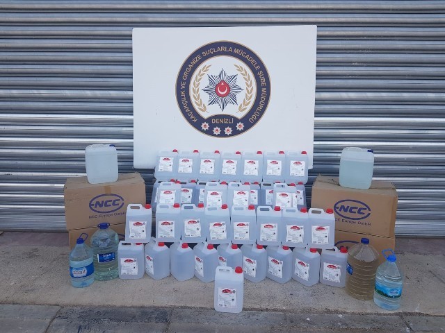 Denizli’de kaçak alkol imalathanesine operasyon: 6 gözaltı 