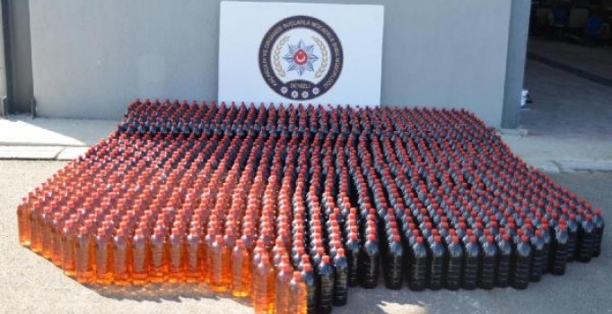 Denizli'de sahte içki operasyonu!
