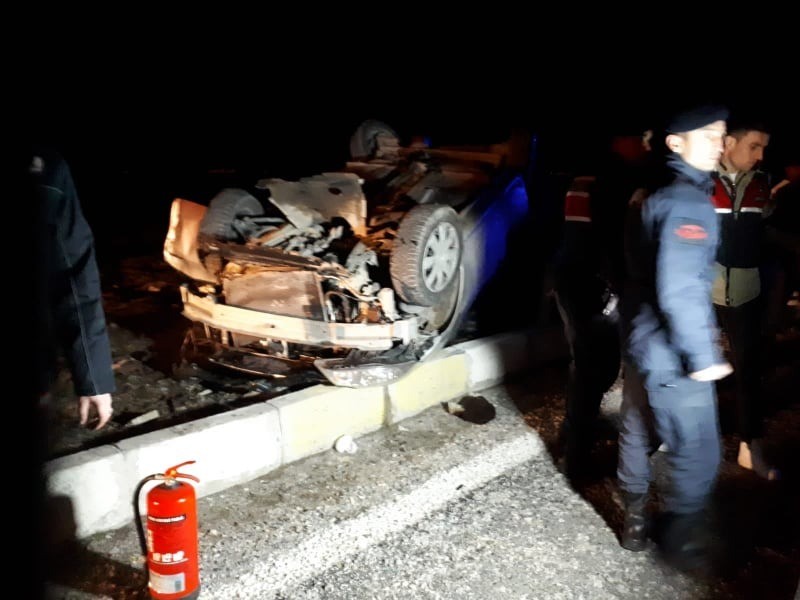 Denizli’de yolcu otobüsü ile otomobil çarpıştı: 3 ölü, 2 yaralı 