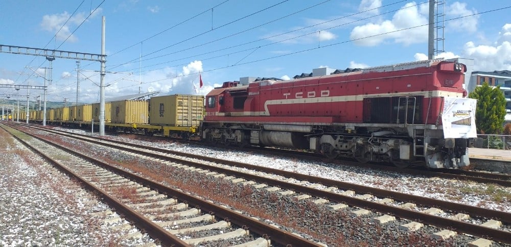 Denizyoluyla taşınacak konteyner tren Tekirdağ’da 