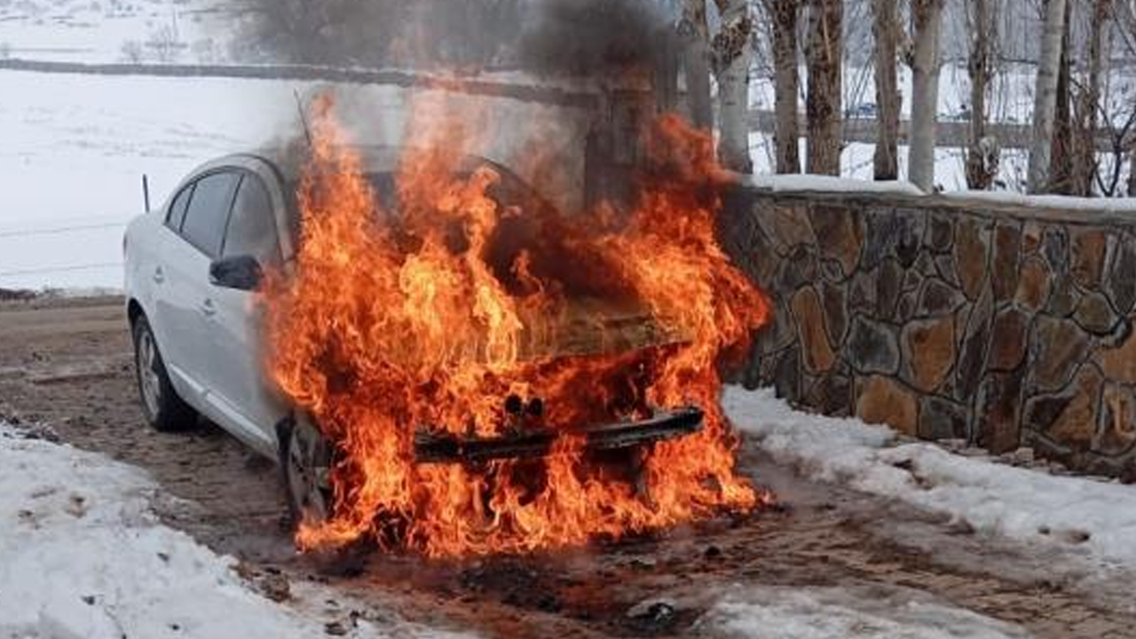 Depoyu ısıtacaktı... Aracından oldu