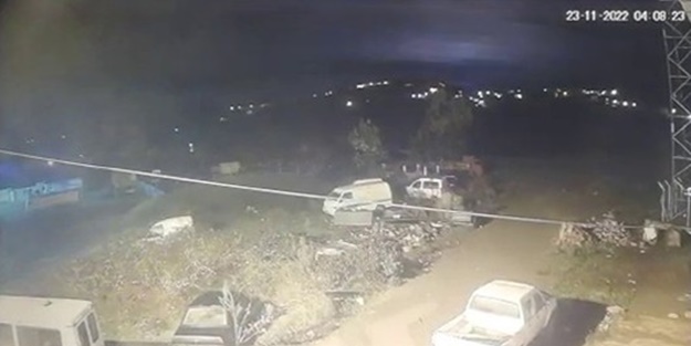 Deprem anında beliren ışık ürpertti!