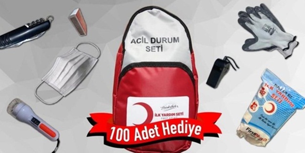 Deprem çantası, solak medyayı rahatsız etti
