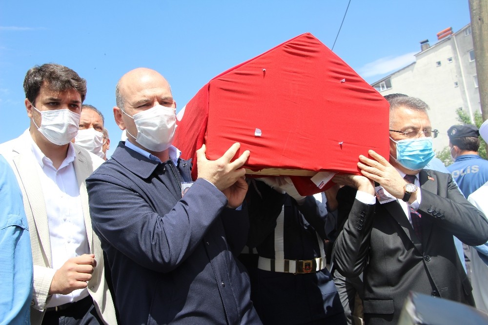 Deprem şehidi, güvenlik korucusu son yolculuğuna uğurlandı 