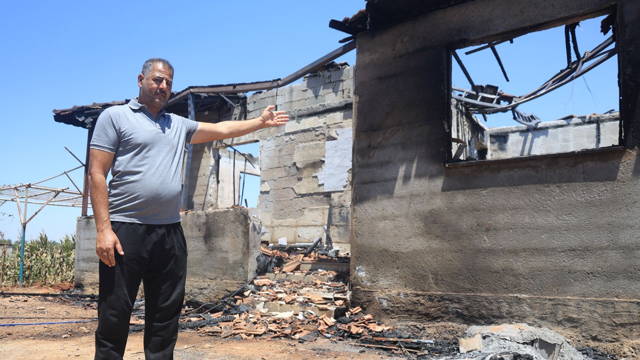 Deprem sonrası alın teriyle yapmıştı! Şimdi kül oldu