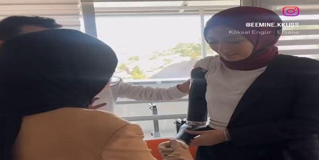 Depremde babaannesini kurtarırken kolunu kaybeden Emine Kuş'a biyonik kol