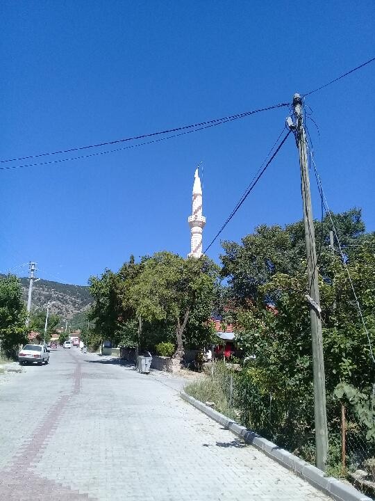 Depremde caminin minaresi kaydı 