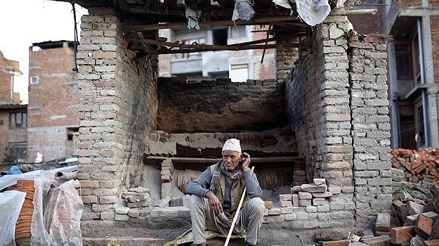 Depremden sonra Nepal