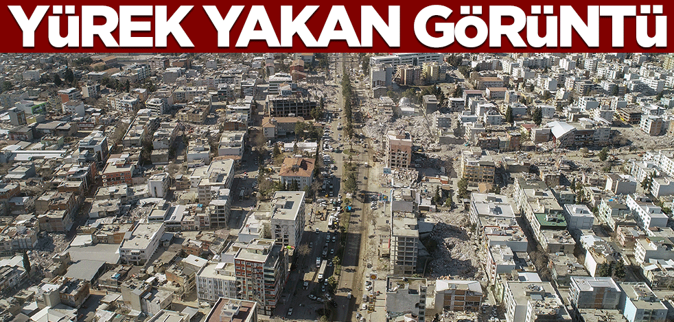 Depremin vurduğu Adıyaman'dan yürek yakan görüntüler