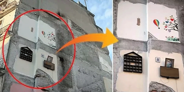 Depremin yıktığı Hatay'da ağızları açık bırakan görüntü