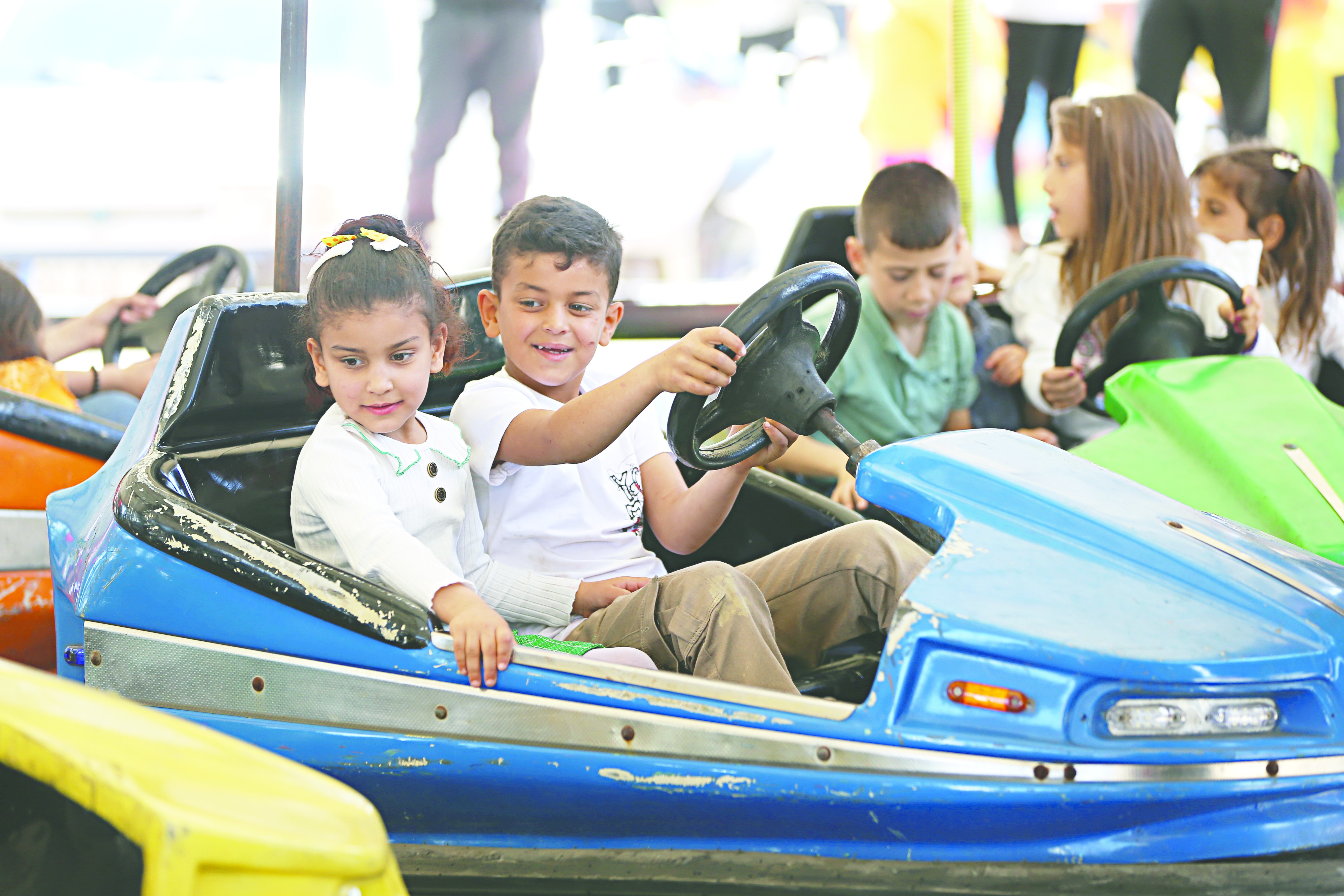 Depremzede çocuklar Hatay’da lunaparkta doyasıya eğlendi