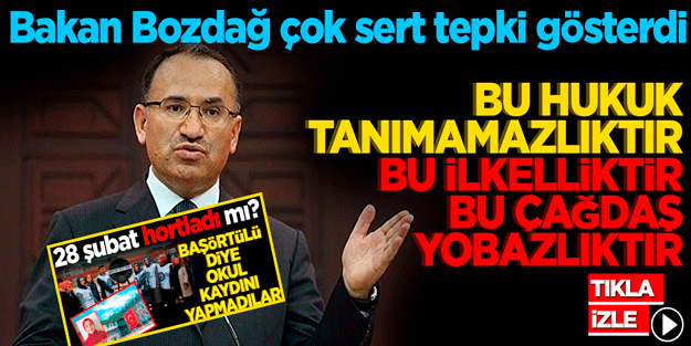 Depremzede öğrenciye okula kayıt için başörtüsü zulmü... Bakan Bozdağ'dan çok sert tepki!