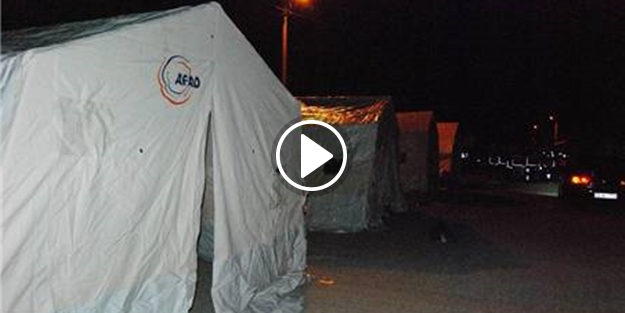 Depremzedeler için çadırlar kurulmaya başlandı