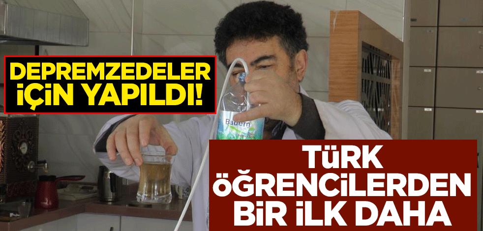 Depremzedeler için yapıldı! Türk öğrencilerden bir ilk daha