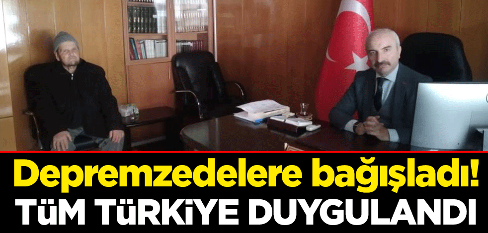 Depremzedelere bağışladı! Tüm Türkiye duygulandı