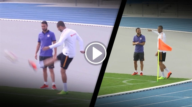 Derdiyok, 0'dan trivelayla attı