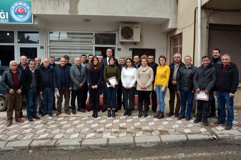 Dereceye giren çiftçilerin ödülleri verildi 