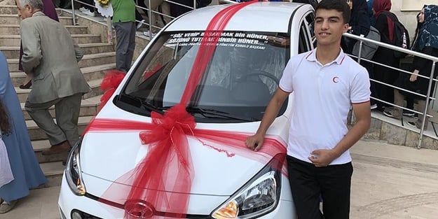 Dereceye giren öğrenciye otomobil