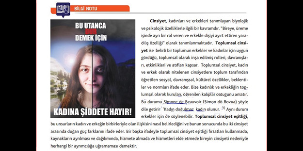 Ders kitabında cinsiyet zırvası