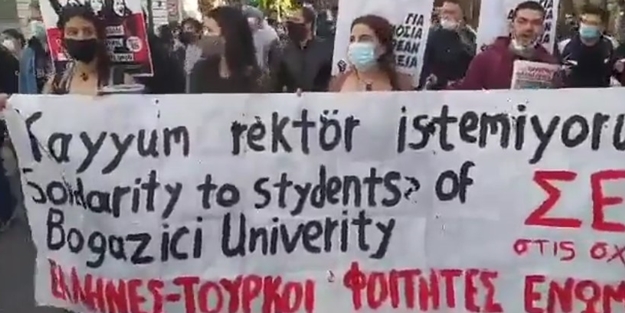 Desteğin geldiği yere bak, olayların adını koy! Yunanistan sokaklarında Boğaziçi sesleri