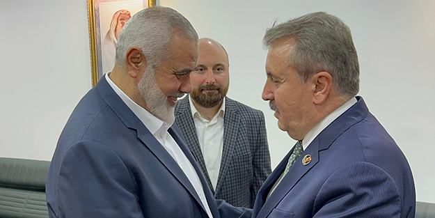 Destici'nin ziyaret ettiği Hamas lideri Heniyye: Erdoğan ile istişare halindeyiz!