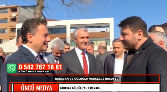 DEVA Partisi Genel Başkanı Ali Babacan, Davut Güloğlu'nu tanımayınca...