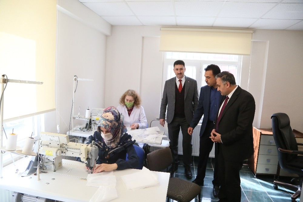 Develi Belediyesi!’nden ekiplere maske desteği 