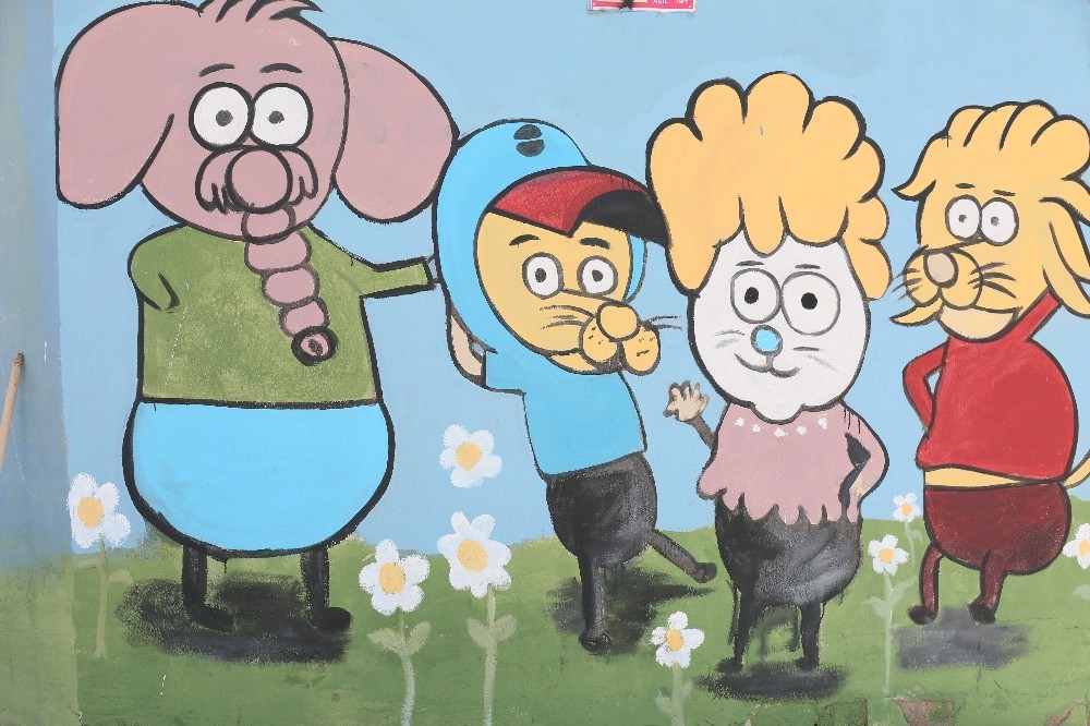 Develi’de parklar grafiti ile güzelleşiyor 
