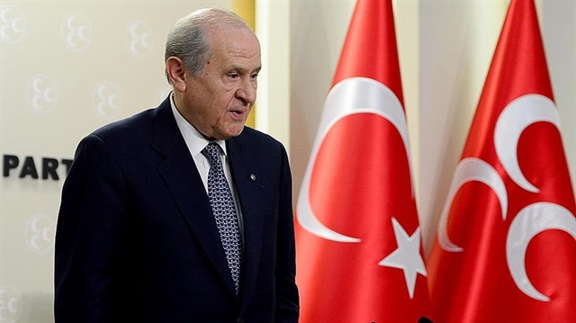 Devlet Bahçeli Genel Merkez'de çalışmalarına devam ediyor