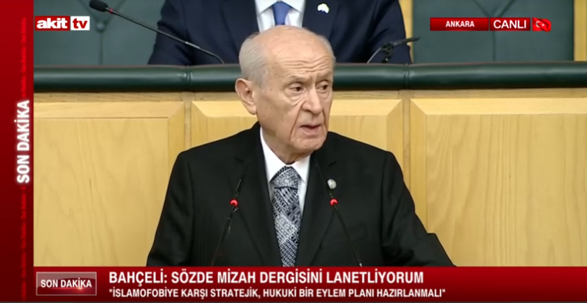 Devlet Bahçeli: Sözde mizah dergisini lanetliyorum