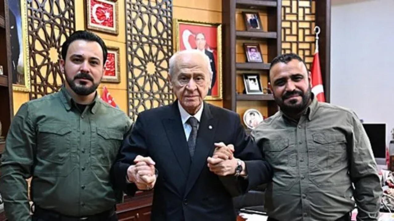 Devlet Bahçeli, Suriye'den gelen komutanları kabul etti!