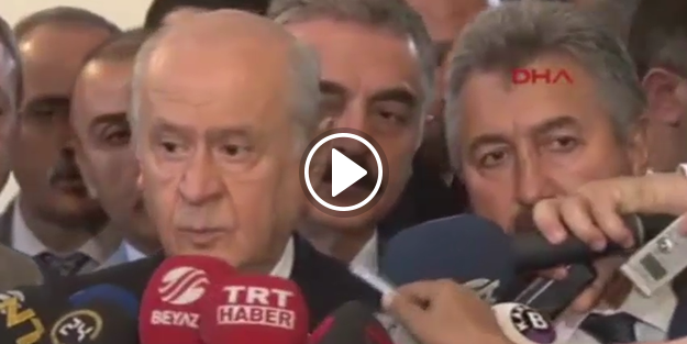Devlet Bahçeli'den gazeteciye ayar