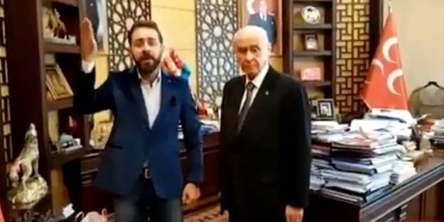 Devlet Bahçeli'nin yanında taklidini yaptı! İşte çok konuşulan videonun arka planı