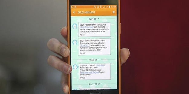 Devlet Hastanlerinde SMS dönemi