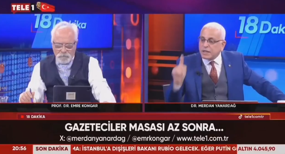 Devlet PKK’yı feshettirirken bunların derdine bakın! Emre Kongar ve Merdan Yanardağ birbirine girdi