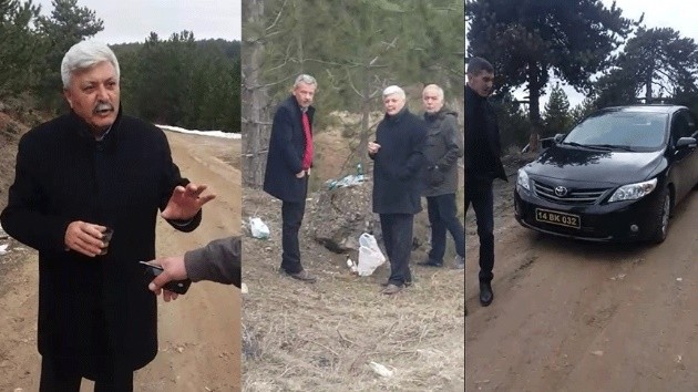 Devletin aracıyla ormanda alkol alan CHP'li başkana vatandaşlardan tepki!