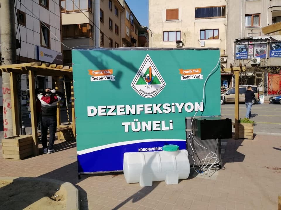 Devrek Belediyesinden ikinci dezenfektan istasyonu 